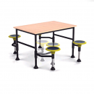 Table rectangulaire chaises intégrés - JUK 165