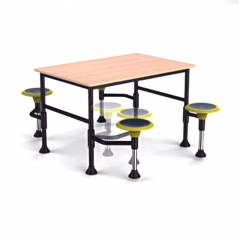 Table rectangulaire chaises intégrés - JUK 165