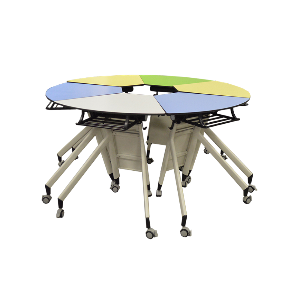 Table modulable avec configuration circulaire