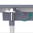 Table mobile réglable en hauteur - JUK 158A système