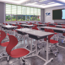 Table mobile réglable en hauteur - JUK 158A (2)